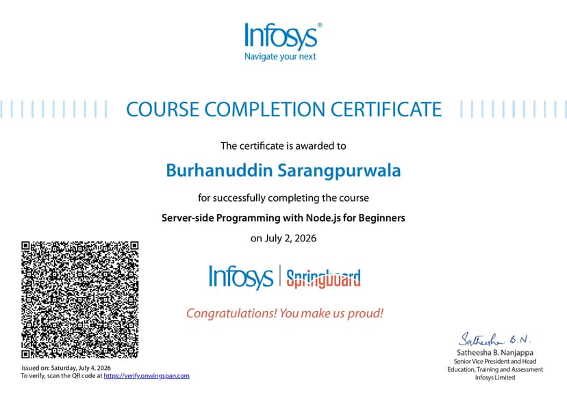 NodeJs Certificate